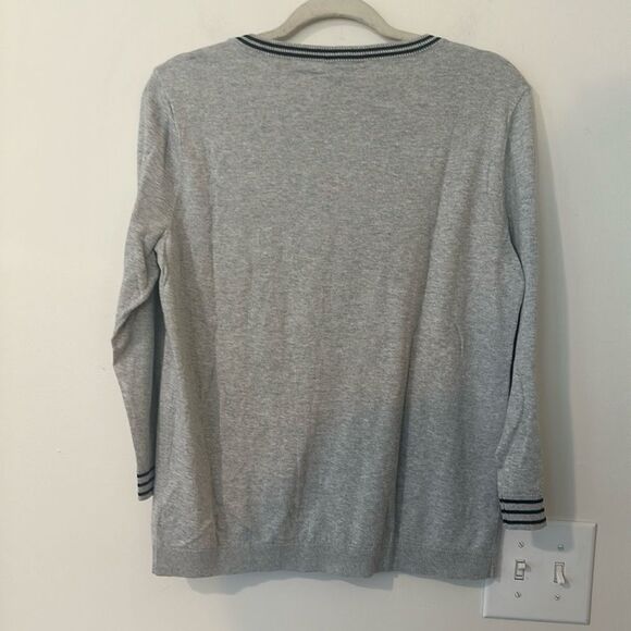 Talbots Lightweight French Bulldog Graphic Sweater M - Picture 5 of 6